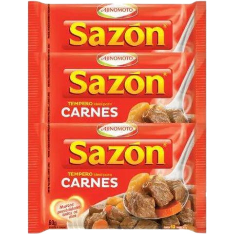Ajinomoto Tempero Sazón Carnes 3x60g