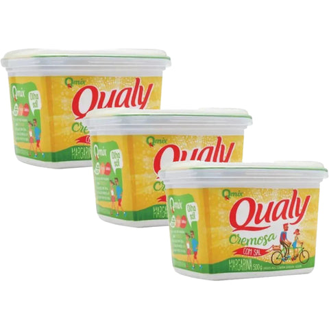 QUALY Margarina Com Sal 500g Kit 3
