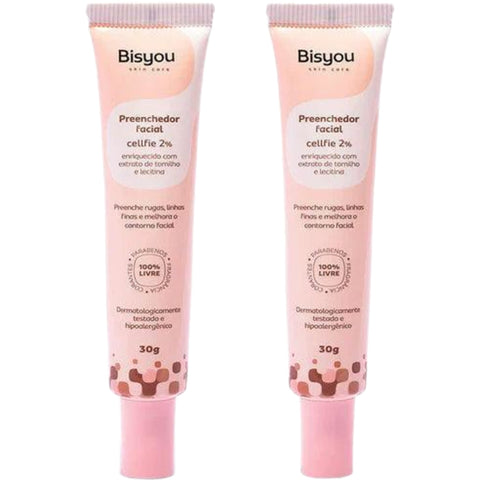 Kit 2 Preenchedores Faciais em Gel Bisyou