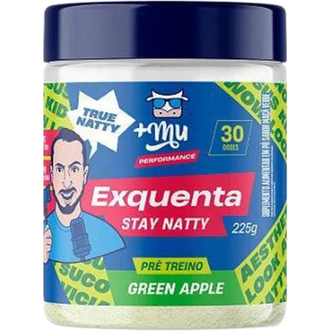 Exquenta Stay Natty - Pré Treino - Green Apple - 225g