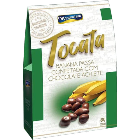 Montevérgine Tocata Bananas passas c/ chocolate ao leite 80g