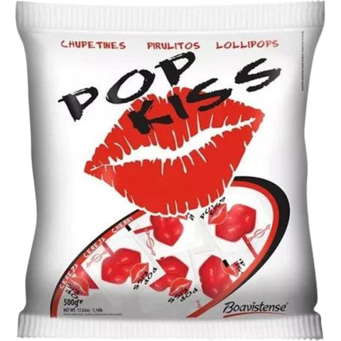 Kiss Pirulito Pop Cereja 500g 50 Unidades De 10g