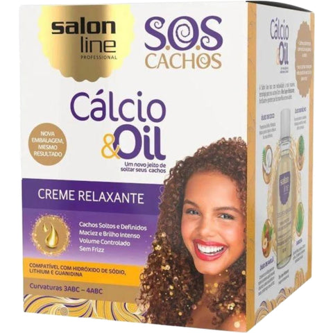 Salon Line S.O.S. Cachos - Cálcio & Oil - Creme Relaxante