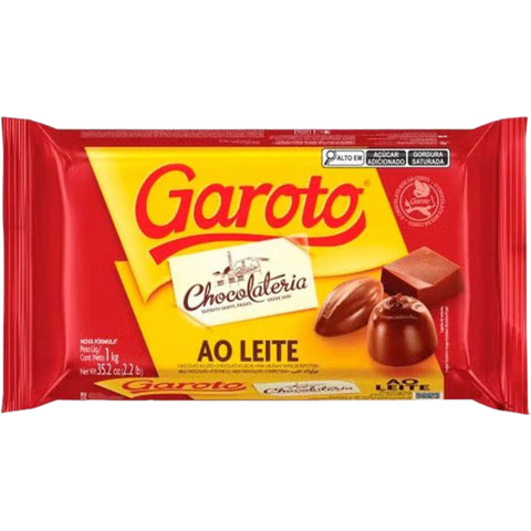 Garoto Chocolate Ao Leite Barra 1kg