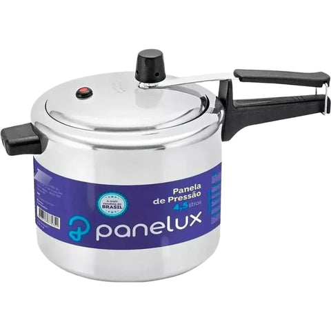 Panelux Panela De Pressão 4,5 Litros Classic Polida Alumínio Cor Prateado