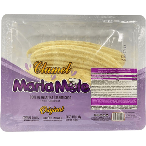 Clamel Doce Maria Mole 6 Unidades 110g