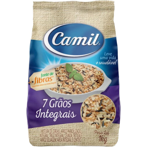 Camil Arroz 7gãos Integrais Cereais 1kg