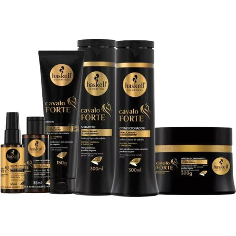 Kit Haskell Cavalo Forte-força, Brilho E Crescimento 6 Itens