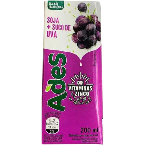 Ades Suco de Soja Uva 6x200ml