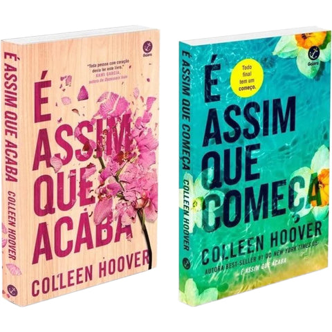 KIt É Assim Que Acaba+É Assim Que Começa De Colleen Hoover. Capa Mole
