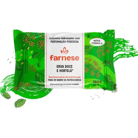 Farnese Sabonete Em Barra Erva Doce & Hortelã 180g