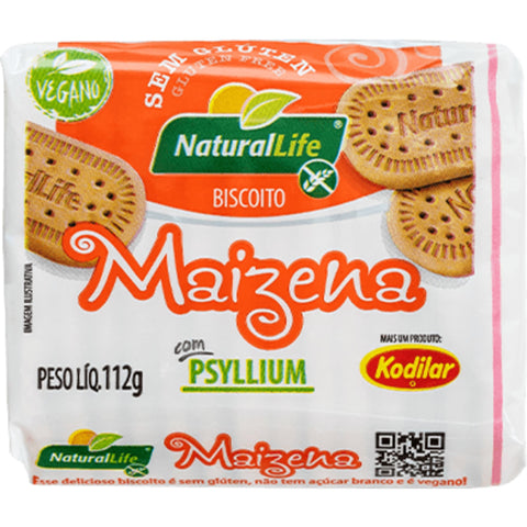 Maizena Biscoito de Vegano Sem Glúten NaturalLife 112g