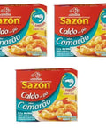 Caldo SAZÓN® Camarão 3 x 37.5g - MEUBRASILONLINE