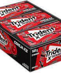 Chiclete trident Xsenses sabor cereja sem açucar caixa 168G - MEUBRASILONLINE