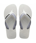 Chinelos Havaianas Dual - Branco/Cinza - MEUBRASILONLINE