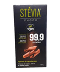 Chocolate Adoçado Com Stevia 99% Cacau SteviaChoco 80g - MEUBRASILONLINE
