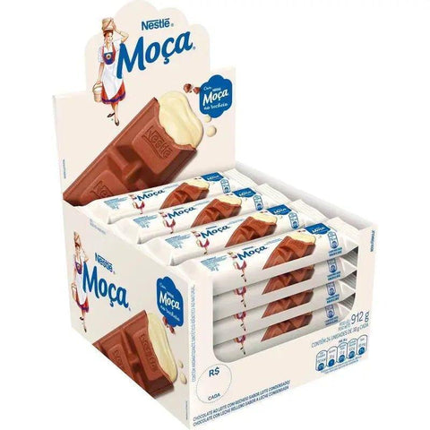 Chocolate Nestle Moça caixa com 24 unid 912G - MEUBRASILONLINE