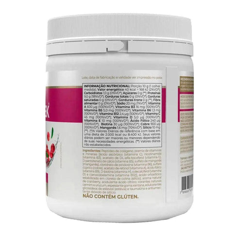 Colágeno Colagentek Sabor Cranberry Vitafor 300g - MEUBRASILONLINE