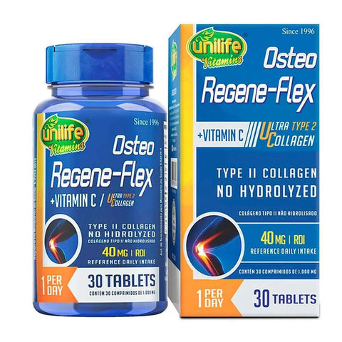 Colágeno Uc Tipo 2 Regeneflex Unilife 30 Tablets - MEUBRASILONLINE