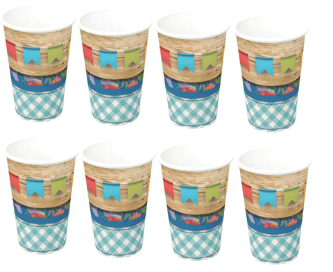 Copo Papel 200Ml Festa Junina 8 copos - MEUBRASILONLINE