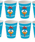 Copo Papel 200Ml Galinha Pintadinha 8 copos - MEUBRASILONLINE