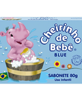 Sabonete Azul Cheirinho de Bebe 80g - MEUBRASILONLINE