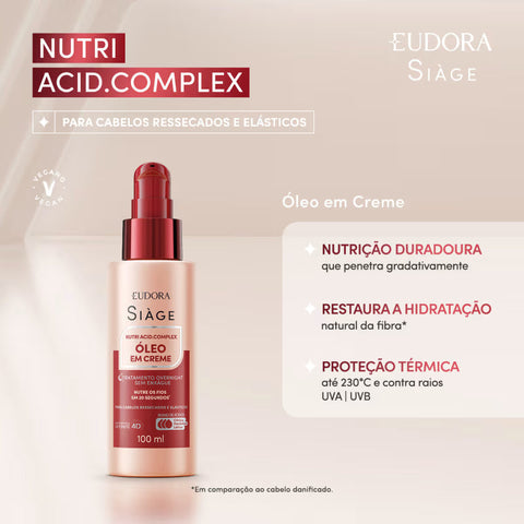 Óleo Em Creme Siàge Nutri Acid. Complex 100ml