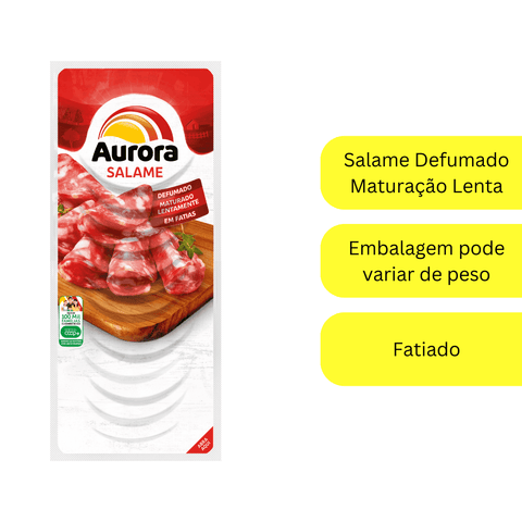 Salame Fatiado Aurora 100g