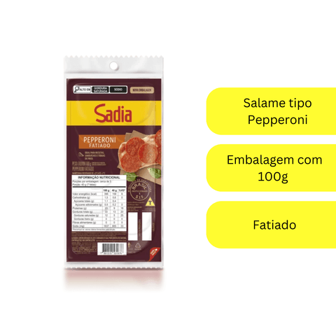 Salame Pepperoni Fatiado - Sadia 100g