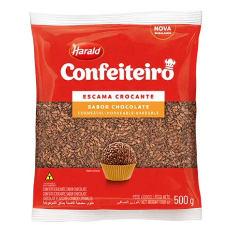 Escama Crocante Confeiteiro sabor Chocolate 500g