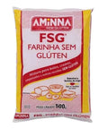 FARINHA SEM GLÚTEN AMINNA - 500g - MEUBRASILONLINE