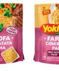Farofa Yoki Mandioca Temperada Palha 2 x 200g - MEUBRASILONLINE