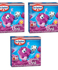 Gelatina Uva Dr. Oetker 3 x 20g - MEUBRASILONLINE