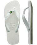Havaianas Brasil Bandeirinha Branco - MEUBRASILONLINE