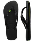 Havaianas Brasil Bandeirinha Preto - MEUBRASILONLINE