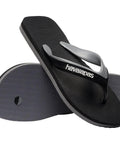 Havaianas Dual Preto Cinza - MEUBRASILONLINE
