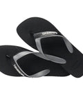 Havaianas Dual Preto Cinza - MEUBRASILONLINE