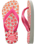 Havaianas Kids Flores Branco Rosa - MEUBRASILONLINE