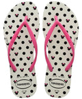 Havaianas Kids Slim Disney Branco Rosa - MEUBRASILONLINE