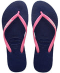 Havaianas Slim Logo Pop-Up Marinho - MEUBRASILONLINE