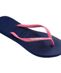Havaianas Slim Logo Pop-Up Marinho - MEUBRASILONLINE