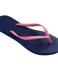 Havaianas Slim Logo Pop-Up Marinho - MEUBRASILONLINE