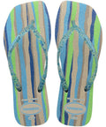 Havaianas Slim Square Folia Bege Palha - MEUBRASILONLINE