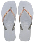 Havaianas Slim Square Glitter Cinza Gelo - MEUBRASILONLINE