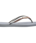 Havaianas Slim Square Glitter Cinza Gelo - MEUBRASILONLINE
