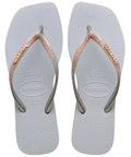 Havaianas Slim Square Glitter Cinza Gelo - MEUBRASILONLINE