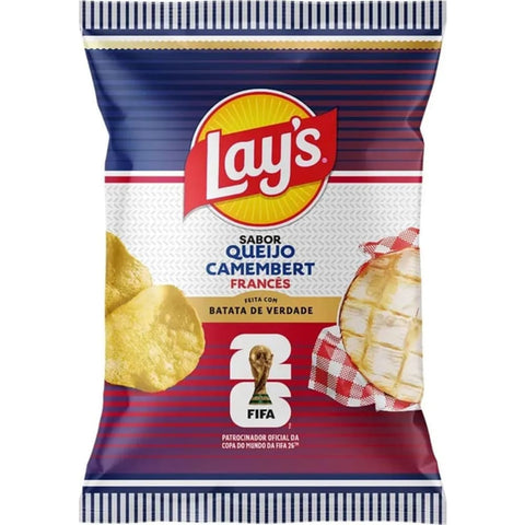 Lay's Batata Frita Queijo Camembert Francês 62g — Edição Copa