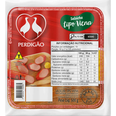 Perdigão Salsicha Viena 500g