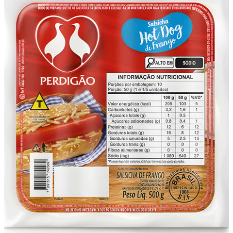 Perdigão Salsicha de Frango 500g