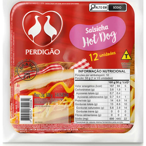 Perdigão Salsicha Hot-Dog 500g